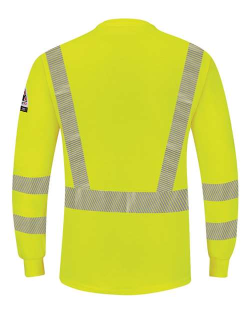 Hi-Visibility Lightweight Long Sleeve Henley | USA Decoration