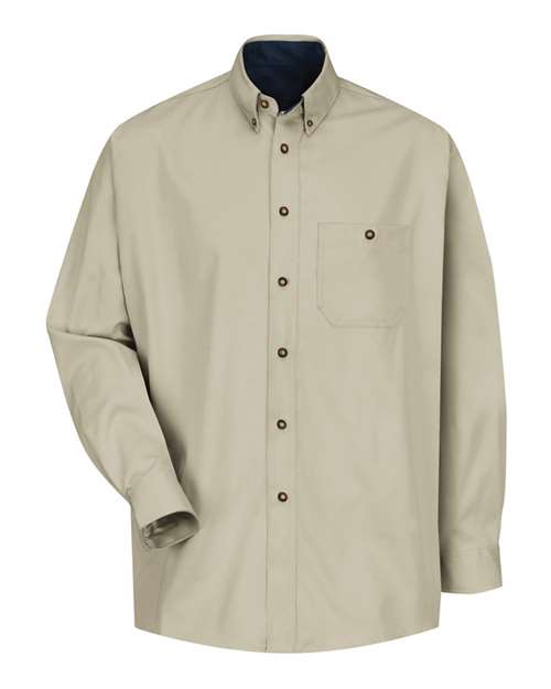 Cotton Contrast Dress Shirt | USA Decoration