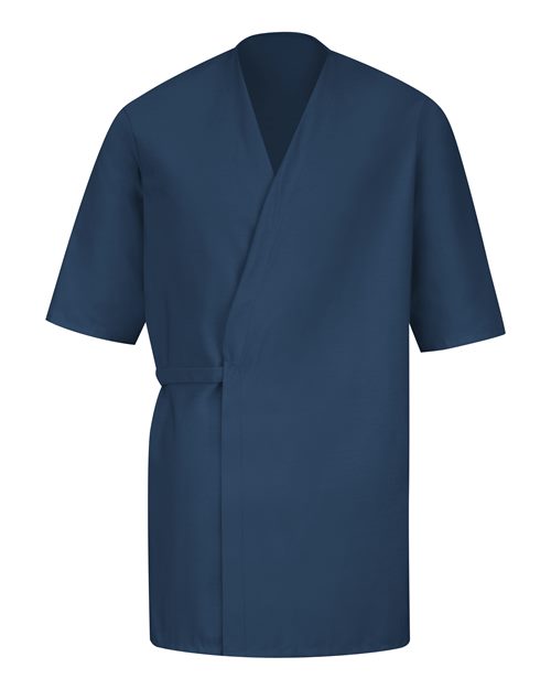 Collarless Poplin Butcher Wrap | USA Decoration
