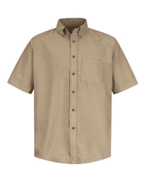 Poplin Short Sleeve Dress Shirt - Tall Sizes | USA Decoration