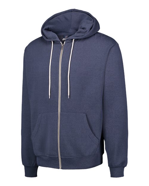 Retro Heather Full-Zip Hooded Sweatshirt | USA Decoration