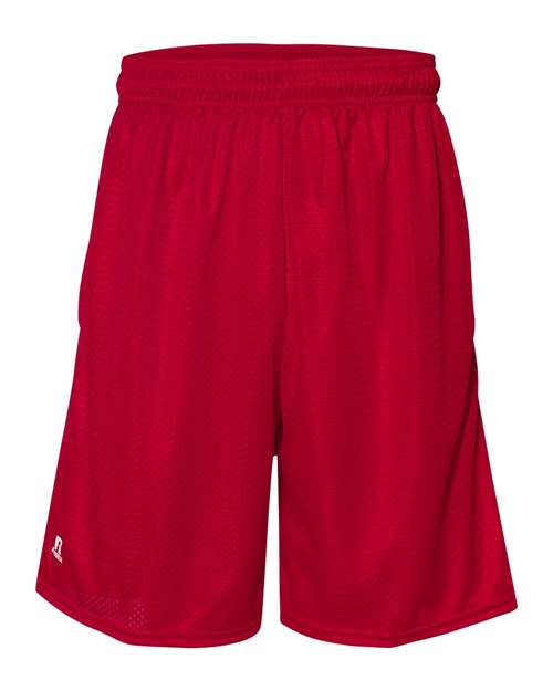 9" Dri-Power® Tricot Mesh Shorts with Pockets | USA Decoration