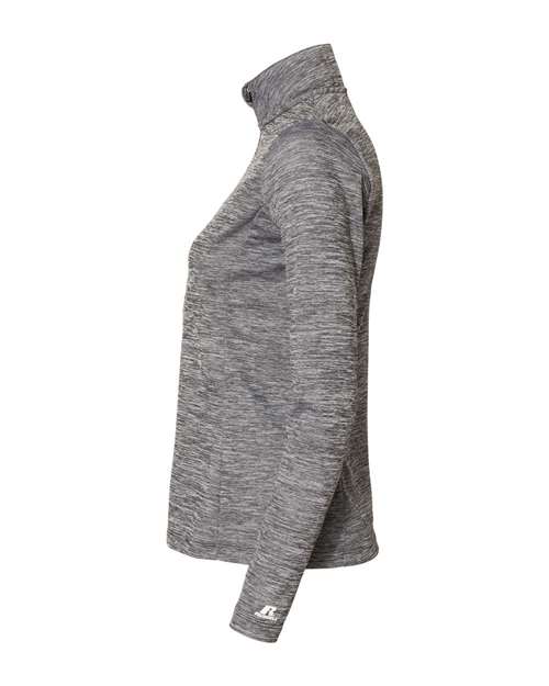 Women's Striated Quarter-Zip Pullover | USA Decoration