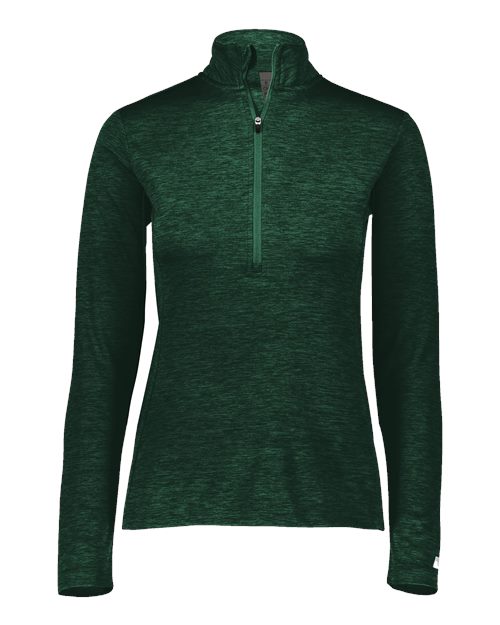 Women's Striated Quarter-Zip Pullover | USA Decoration