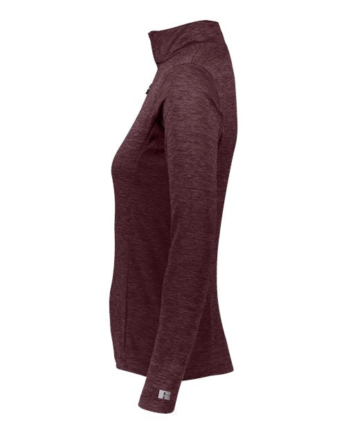 Women's Striated Quarter-Zip Pullover | USA Decoration