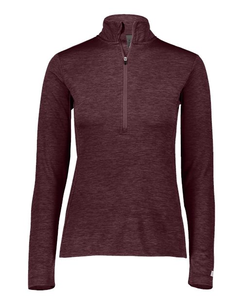 Women's Striated Quarter-Zip Pullover | USA Decoration