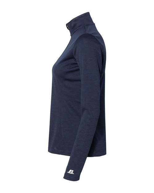 Women's Striated Quarter-Zip Pullover | USA Decoration