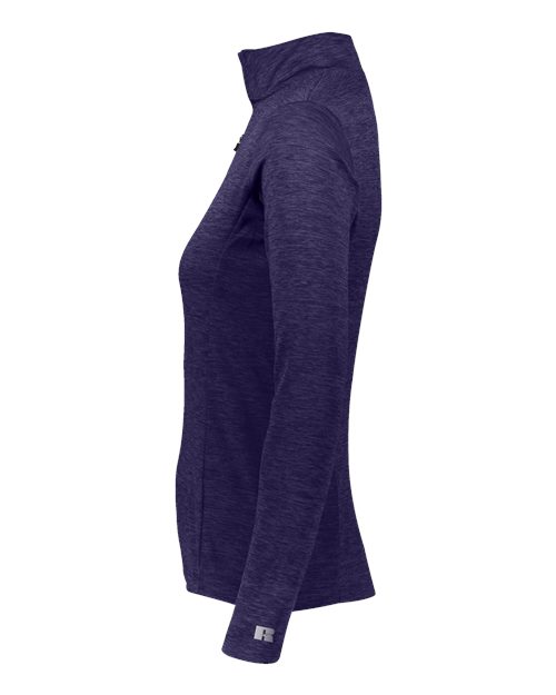 Women's Striated Quarter-Zip Pullover | USA Decoration