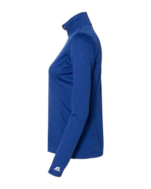 Women's Striated Quarter-Zip Pullover | USA Decoration