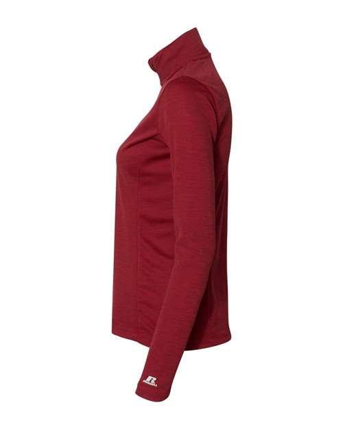 Women's Striated Quarter-Zip Pullover | USA Decoration