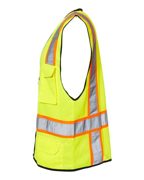 6 Pocket Contrast Class 2 Vest | USA Decoration