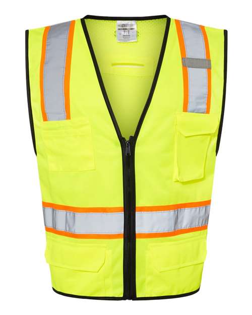 6 Pocket Contrast Class 2 Vest | USA Decoration