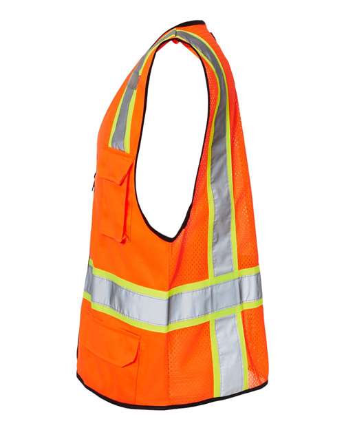 6 Pocket Contrast Class 2 Vest | USA Decoration