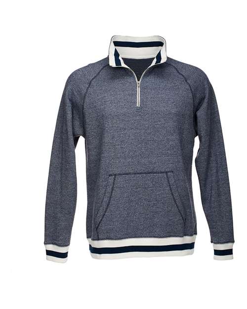 Peppered Fleece Quarter-Zip Sweatshirt | USA Decoration