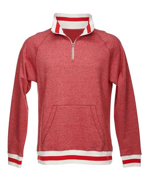 Peppered Fleece Quarter-Zip Sweatshirt | USA Decoration