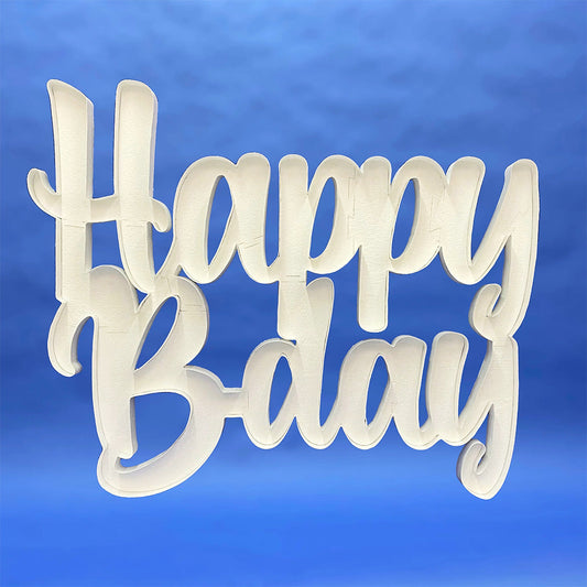 47 inch SCRIPT HAPPY B-DAY MOSAIC FRAME | USA Decoration®