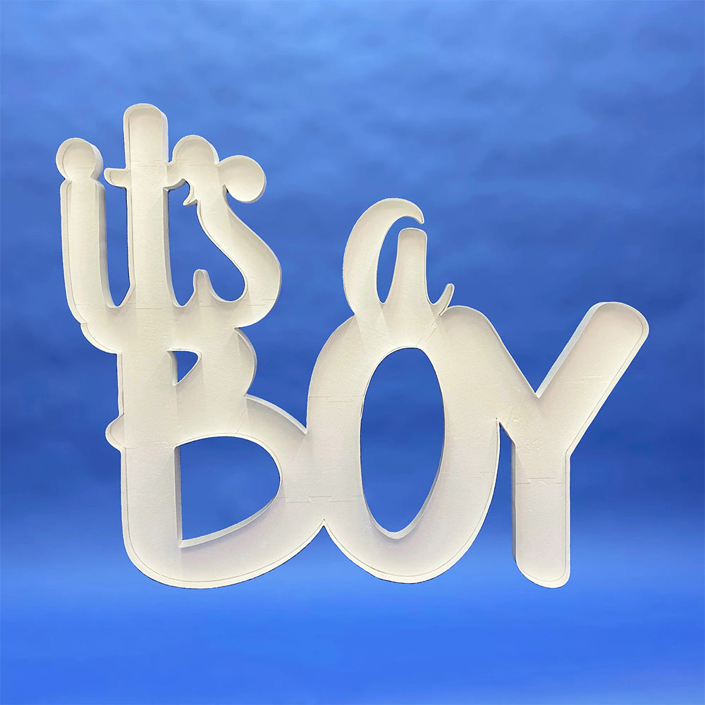 59 inch SCRIPT IT'S A BOY MOSAIC FRAME | USA Decoration®