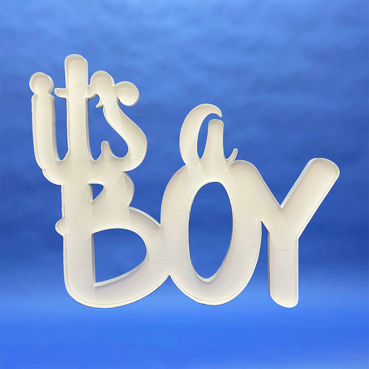 59 inch SCRIPT IT'S A BOY MOSAIC FRAME | USA Decoration®