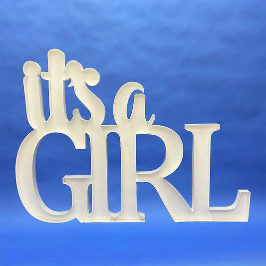 59 inch SCRIPT IT'S A GIRL MOSAIC FRAME | USA Decoration®