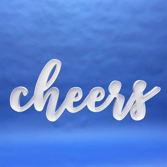 59 inch SCRIPT CHEERS MOSAIC FRAME | USA Decoration®