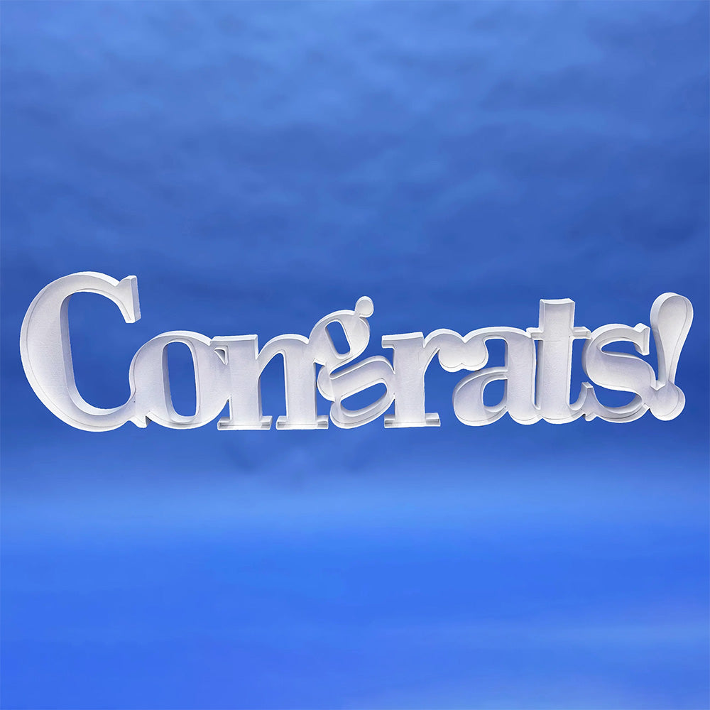 78 inch SCRIPT CONGRATS! MOSAIC FRAME | USA Decoration®
