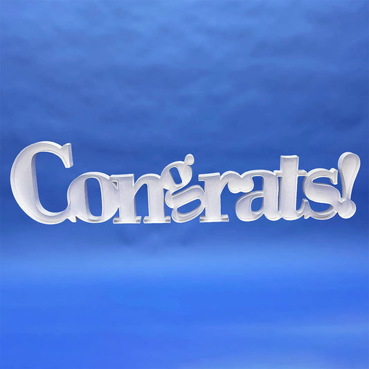 78 inch SCRIPT CONGRATS! MOSAIC FRAME | USA Decoration®