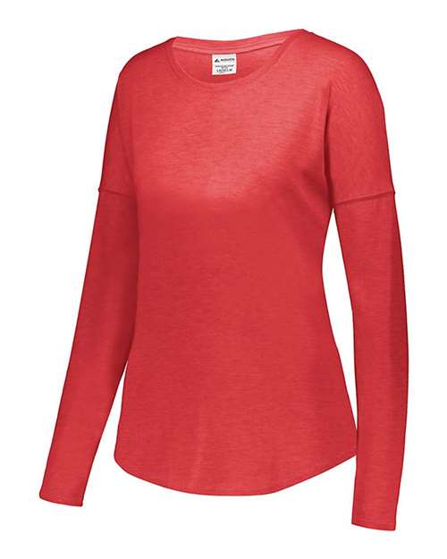 Women's Lux Triblend Long Sleeve T-Shirt | USA Decoration