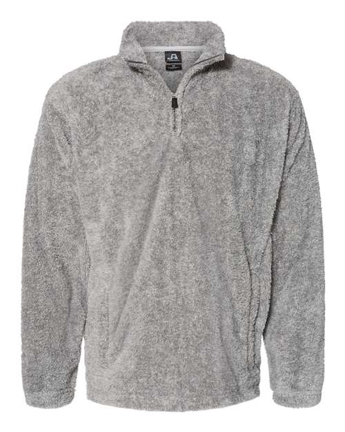 Boundary Shag Frosty Sherpa Quarter-Zip Pullover | USA Decoration