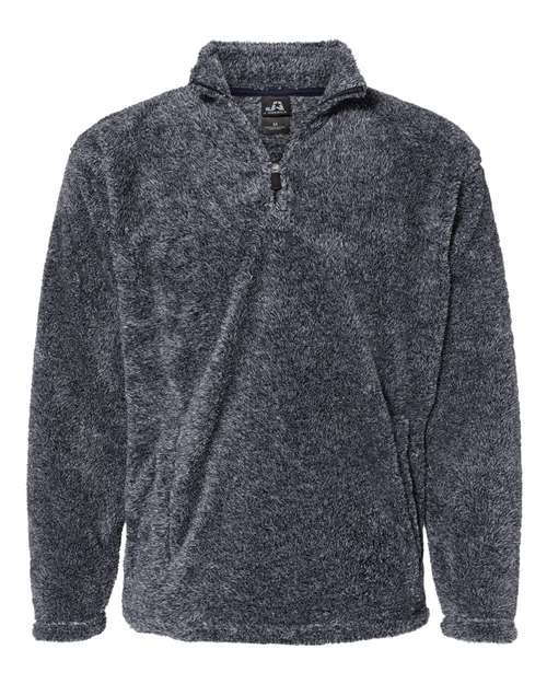 Boundary Shag Frosty Sherpa Quarter-Zip Pullover | USA Decoration