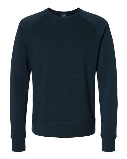 Ripple Fleece Raglan Crewneck Sweatshirt | USA Decoration