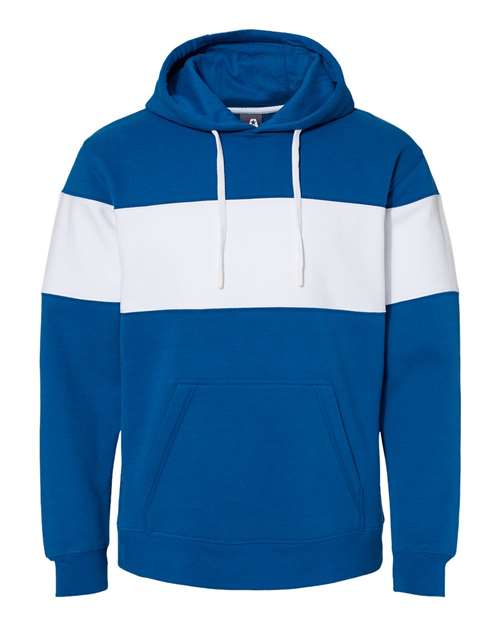 Varsity Fleece Colorblocked Hooded Sweatshirt | USA Decoration