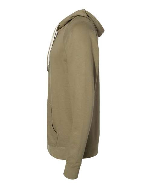 Icon Lightweight Loopback Terry Full-Zip Hooded Sweatshirt | USA Decoration