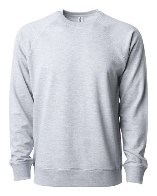 Icon Lightweight Loopback Terry Crewneck Sweatshirt | USA Decoration