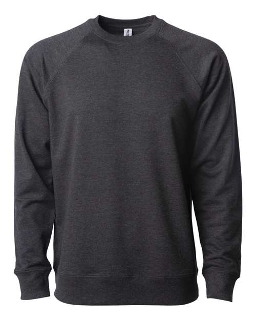 Icon Lightweight Loopback Terry Crewneck Sweatshirt | USA Decoration