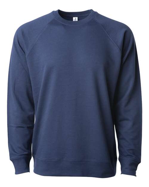 Icon Lightweight Loopback Terry Crewneck Sweatshirt | USA Decoration