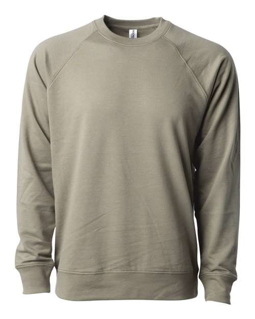 Icon Lightweight Loopback Terry Crewneck Sweatshirt | USA Decoration