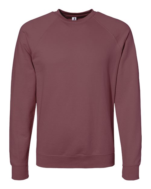 Icon Lightweight Loopback Terry Crewneck Sweatshirt | USA Decoration