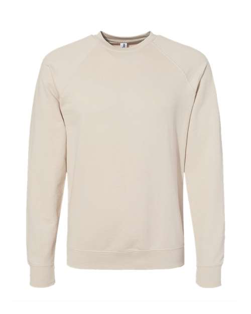 Icon Lightweight Loopback Terry Crewneck Sweatshirt | USA Decoration
