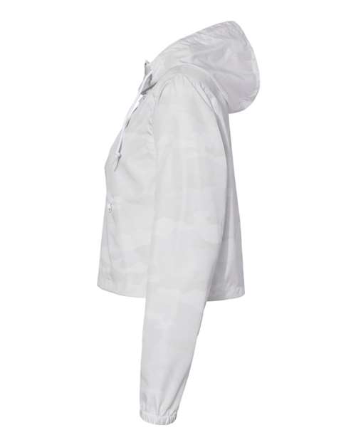 Women's Lightweight Quarter-Zip Pullover Crop Windbreaker | USA Decoration