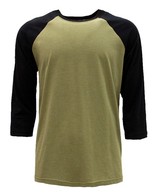 CVC Three-Quarter Sleeve Raglan T-Shirt | USA Decoration