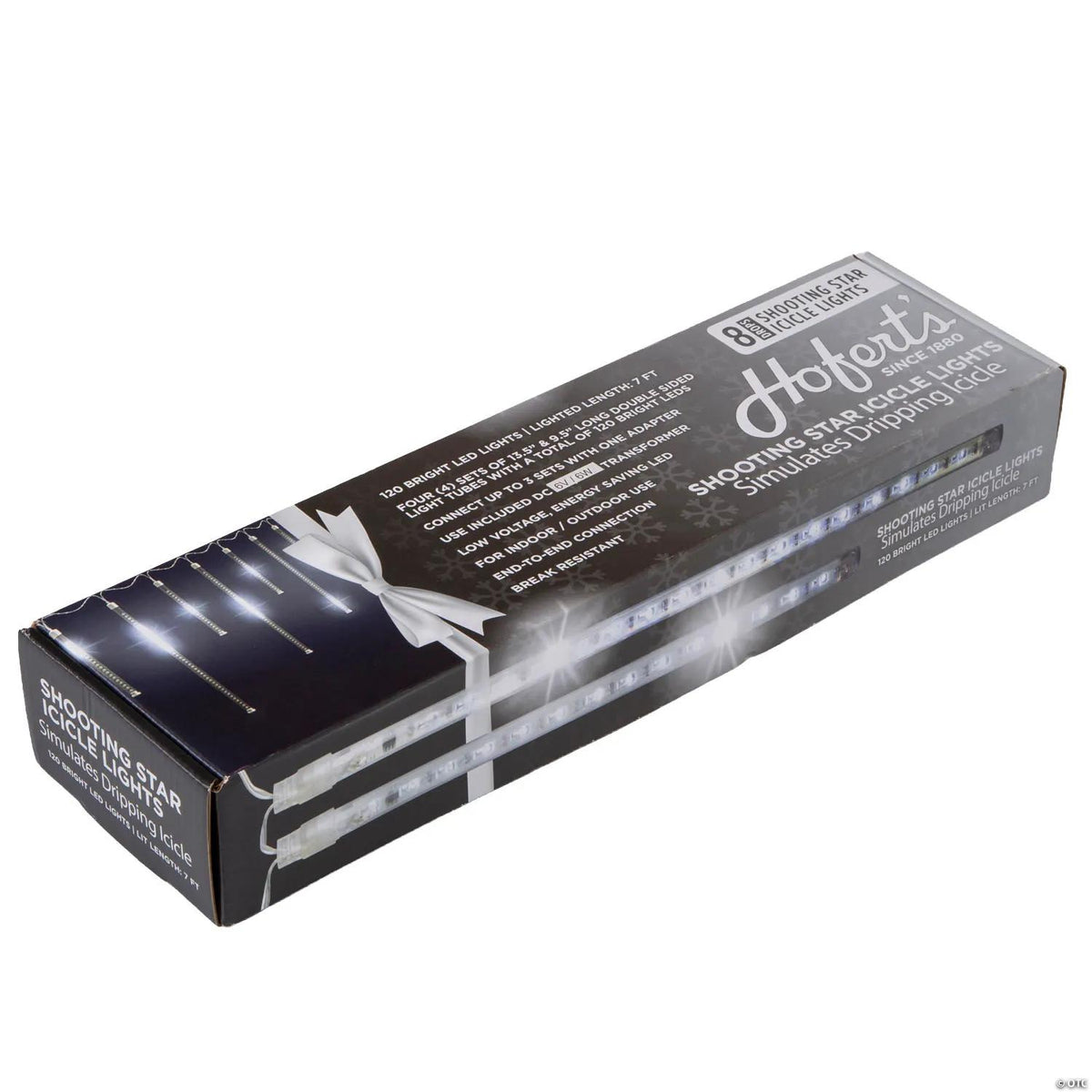 8-Icicle Shooting Star LED Holiday String Lights - 7 ft