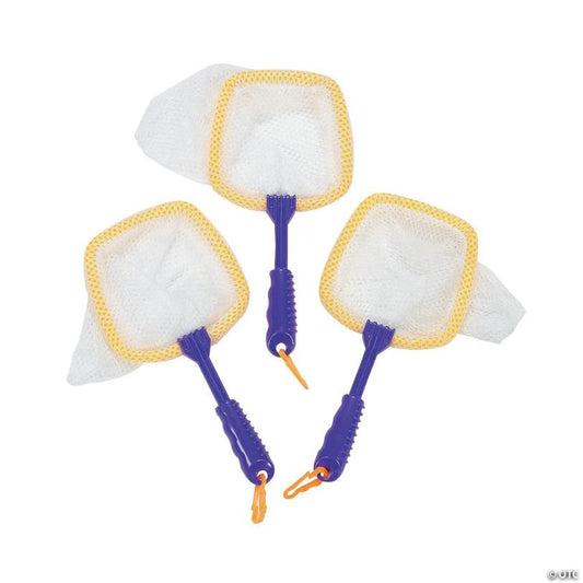 8 1/2" Mesh Bug Nets with Blue Plastic Handles - 6 Pc.