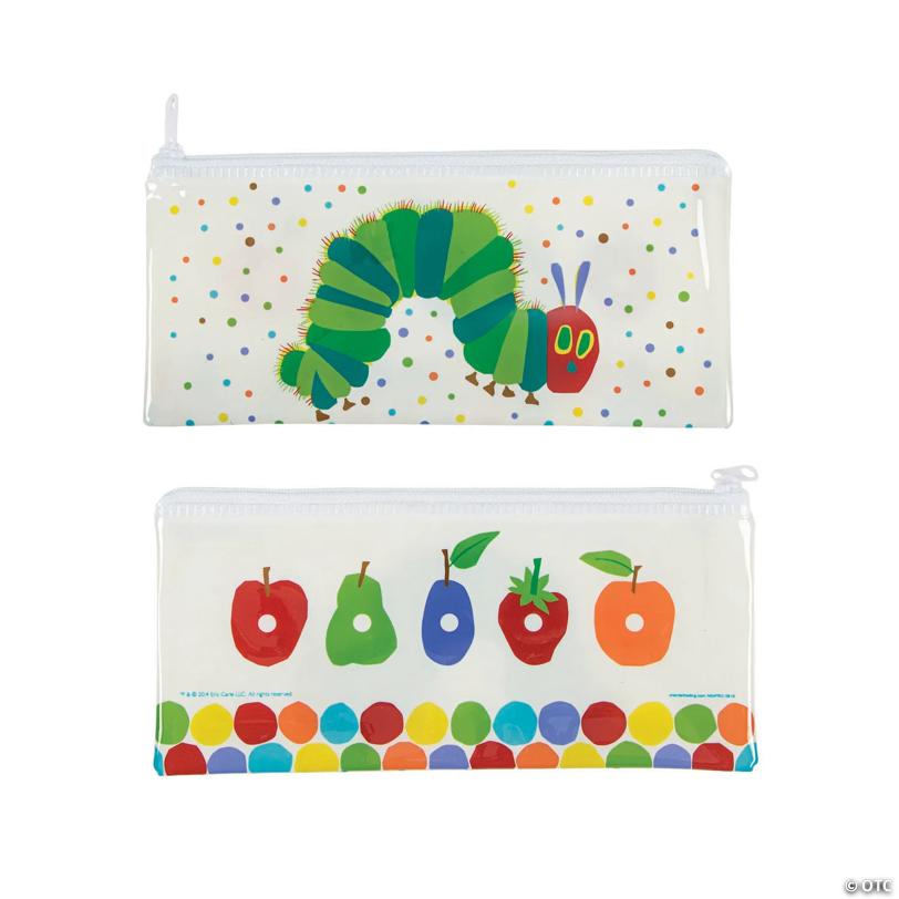 8 1/2" x 4" World of Eric Carle The Very Hungry Caterpillar™ Vinyl Pencil Cases - 12 Pc.