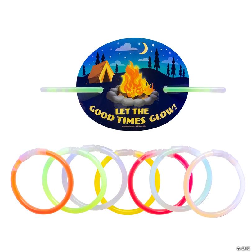 8" Let the Good Times Glow Bracelets with Card for 48