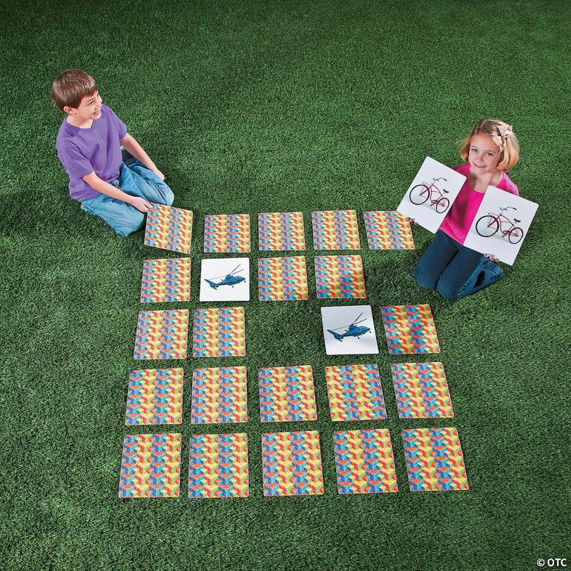 8" x 10" Jumbo Picture Pairs Card Matching Floor Game - 48 Pc.