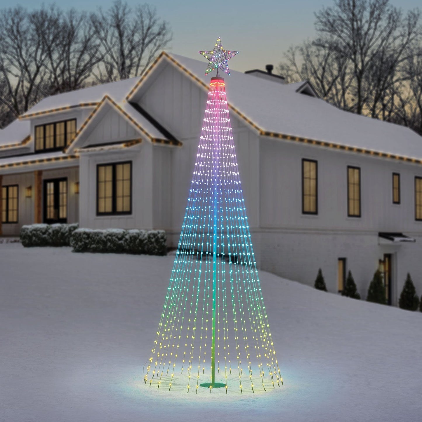 Member's Mark 12' Pre-Lit Multicolor Lightshow Tree | USA Decoration®