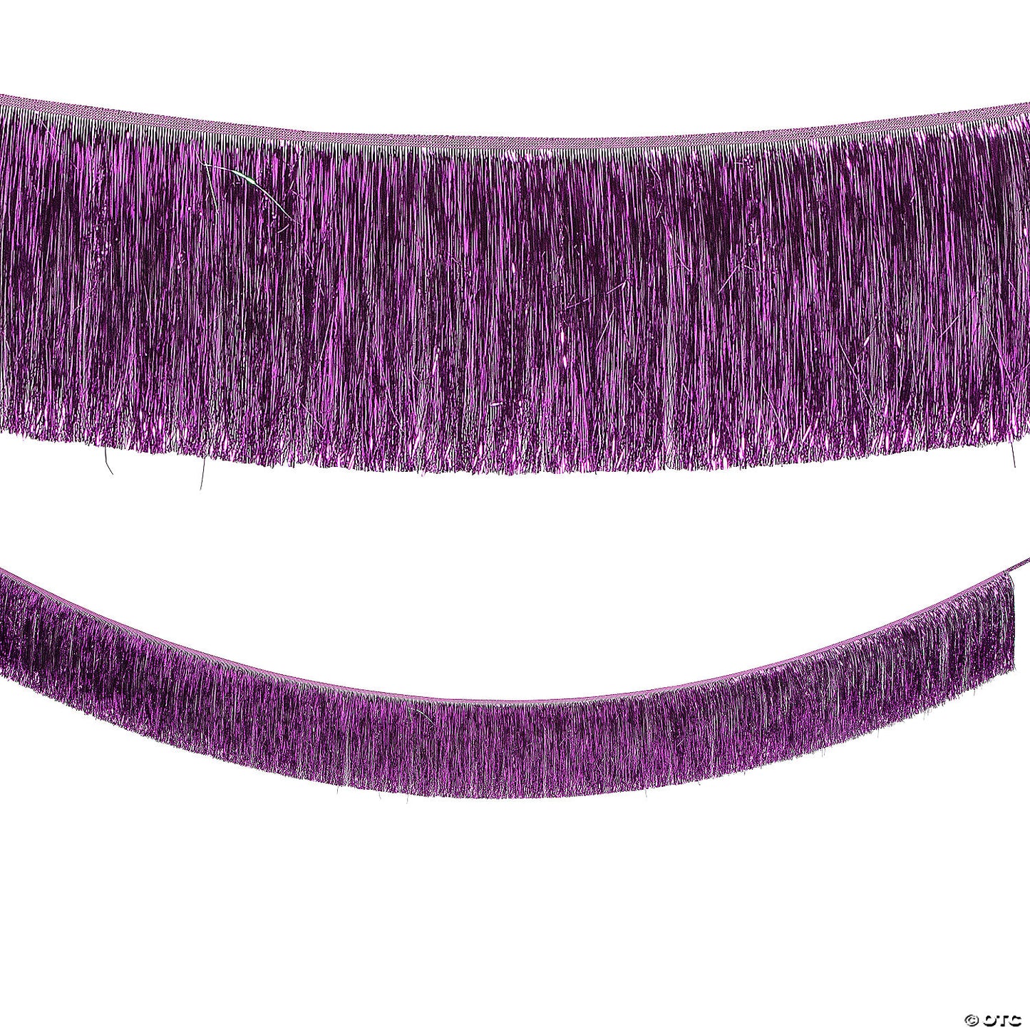 1 Piece(s): 9 Ft. Purple Ready-to-Hang Metallic Tinsel Fringe Garland | USA Decoration®