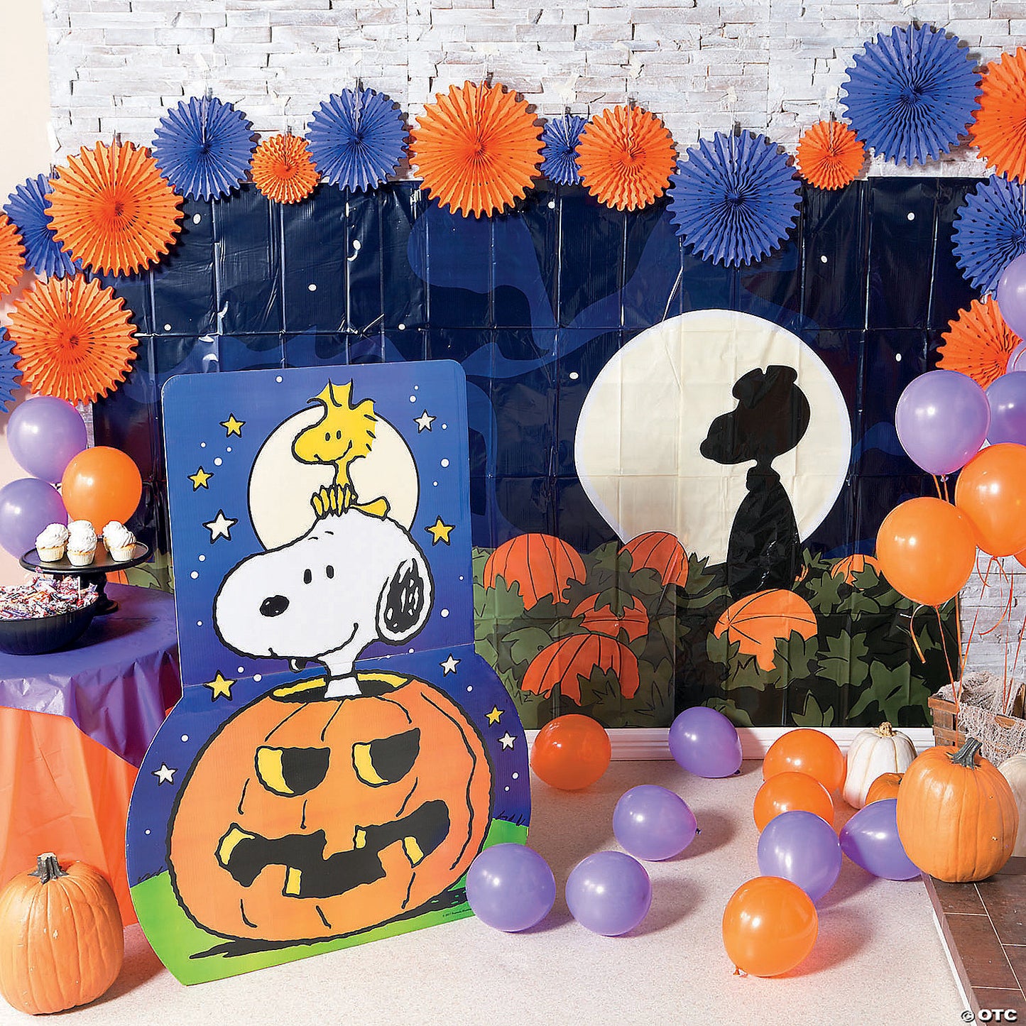 9 Ft. x 6 Ft. Peanuts Snoopy Halloween The Great Pumpkin Backdrop - 3 Pc. | USA Decoration®