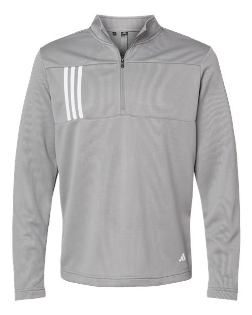 3-Stripes Double Knit Quarter-Zip Pullover | USA Decoration
