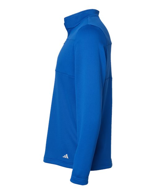 3-Stripes Double Knit Quarter-Zip Pullover | USA Decoration